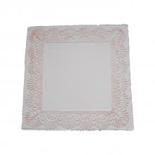 cornice rosa decoro ventaglio